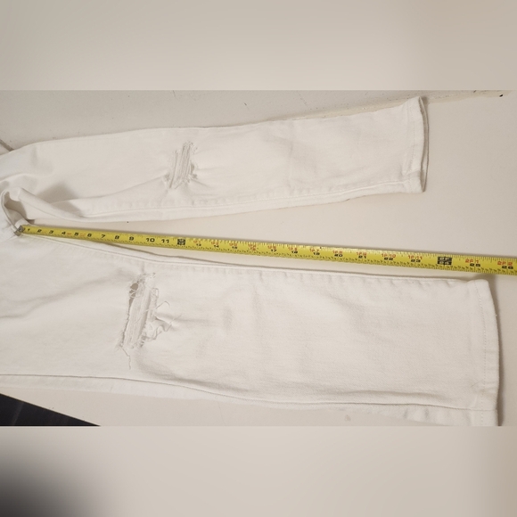 Levi's 711 Skinny Jeans White Sz 26 - Picture 7 of 10